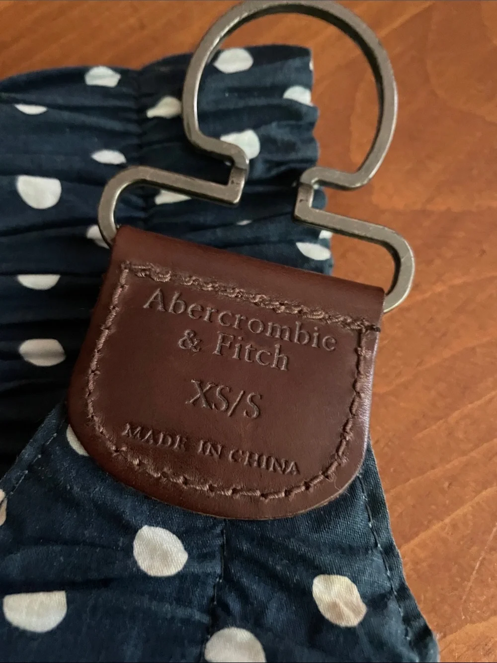 Abercrombie & Fitch Stretch Smocked Belt with Leather Trim - XS/S